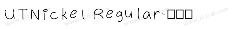 UTNickel Regular字体转换